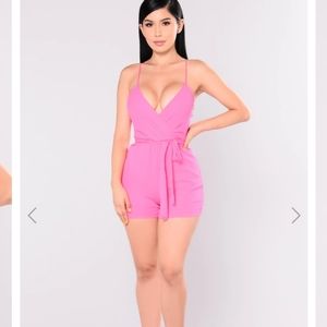 Fashion nova pink romper